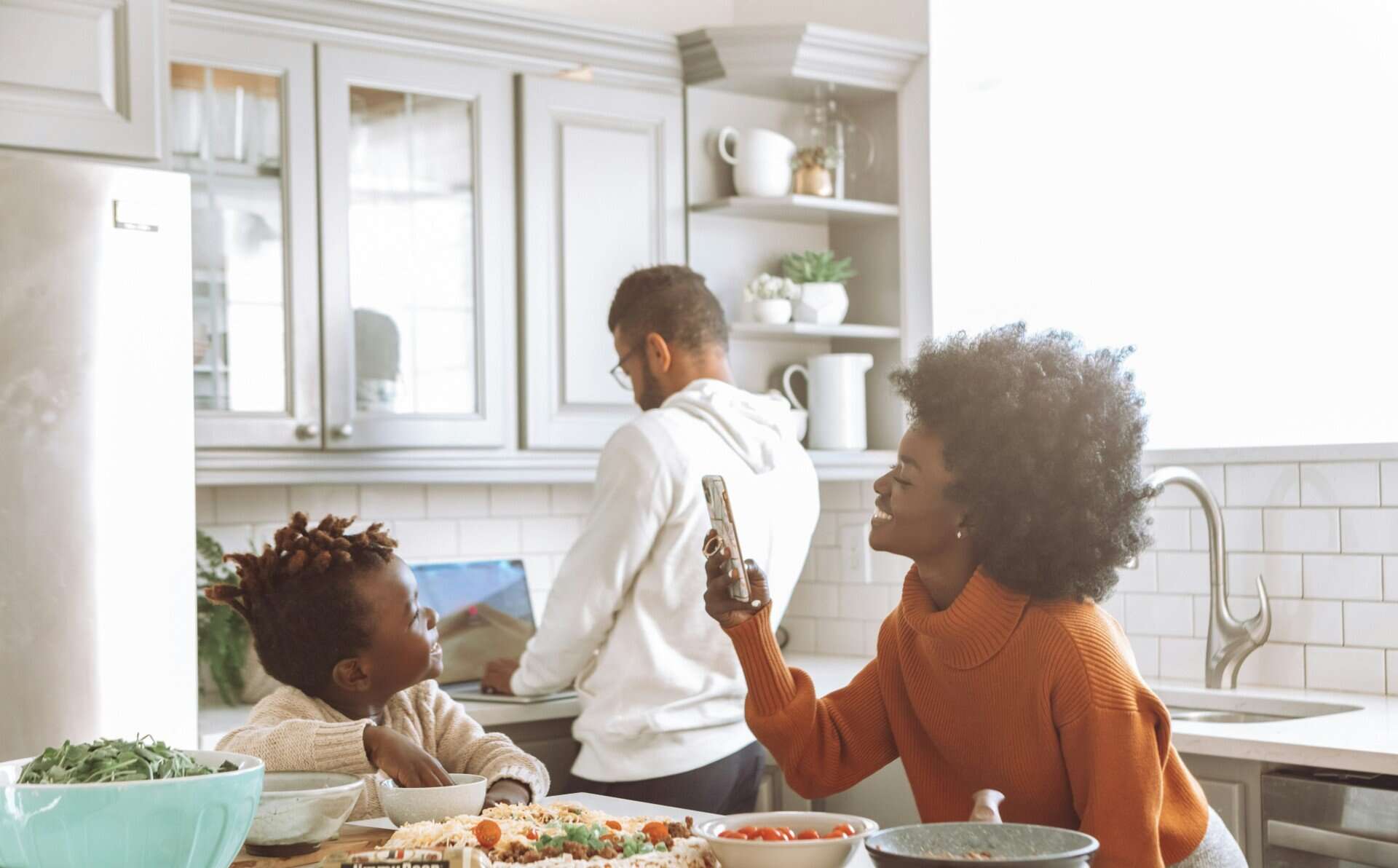 Family at home